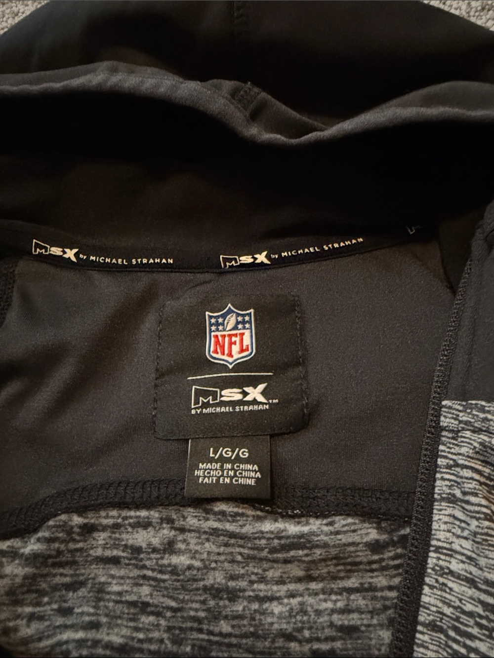 Green Bay Packers Women's Black & Gray Hooded Zip Jacket - Picture 3 of 3